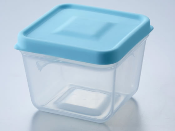 旭電機化成 ふたがトングになる保存容器 175ml ミントブルー