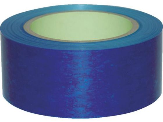 TRUSCO ストレッチフィルム 厚みμ20×幅50mm×長さ300m 青