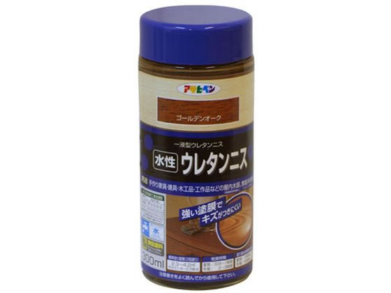 アサヒペン 水性ウレタンニス 300ml ゴールデンオーク