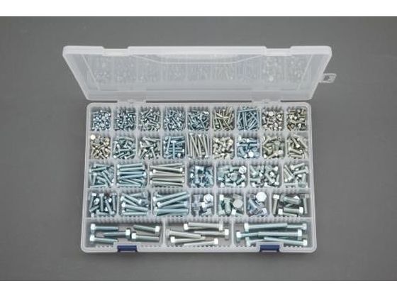 エスコ 六角ボルトセット ユニクロメッキ M3-M8 EA949L-1