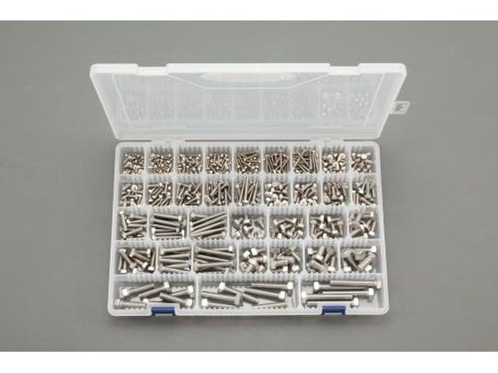 エスコ 六角ボルトセット ステンレス製 M3-M8 EA949L-3 エスコ 六角ボルトセット ステンレス製 M3-M8 EA949L-3
