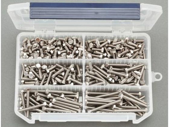 エスコ 六角ボルトセット ステンレス製 M5 EA949L-15