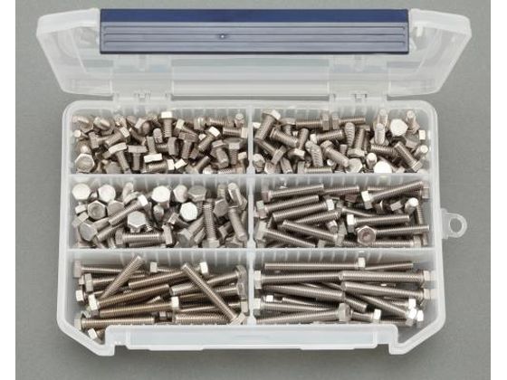 エスコ 六角ボルトセット ステンレス製 M6 EA949L-16