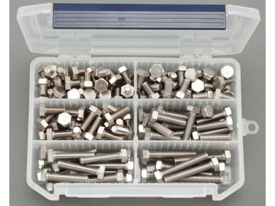 エスコ 六角ボルトセット ステンレス製 M8 EA949L-18