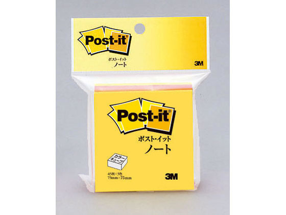 3M ポストイット カラーキューブ レギュラー ノート 蛍光カラー×10個 CN-33