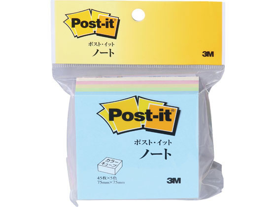 3M ポストイット カラーキューブ レギュラー ノート パステルカラー×10個