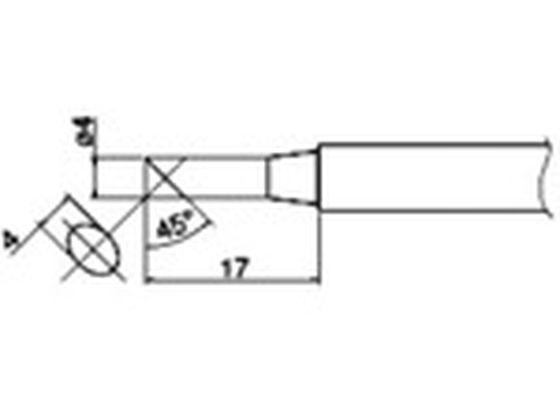 白光 こて先 4C型 T34-C4 白光 こて先 4C型 T34-C4