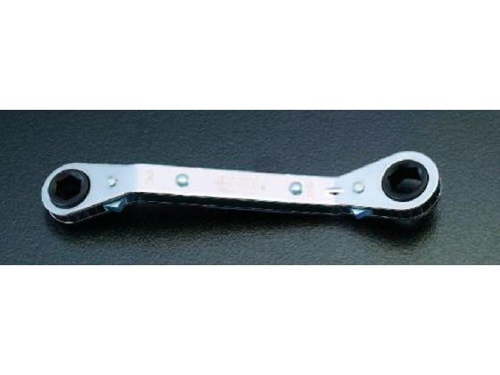 エスコ ラチェットめがね オフセット型 3/8"×7/16" EA602KB-103 エスコ ラチェットめがね オフセット型 3/8"×7/16" EA602KB-103