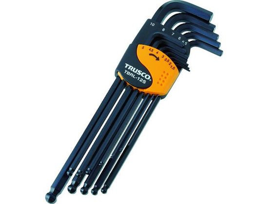 TRUSCO ボールポイント六角棒レンチセット ロングタイプ 12本組 TBRL-12S TRUSCO ボールポイント六角棒レンチセット ロングタイプ 12本組 TBRL-12S