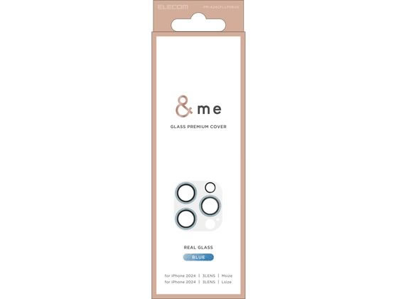 エレコム iPhone16Pro MAXカメラガラスフィルム 青 PM-A24CFLLP5BUG エレコム iPhone16Pro MAXカメラガラスフィルム 青 PM-A24CFLLP5BUG