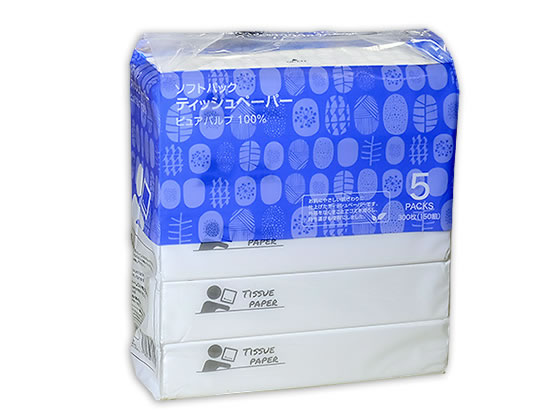 Forestway ソフトパックティッシュ 150組×5個 Forestway ソフトパックティッシュ 150組×5個