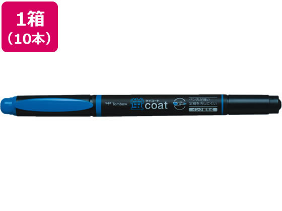 トンボ鉛筆 蛍コート 青 10本 WA-TC89
