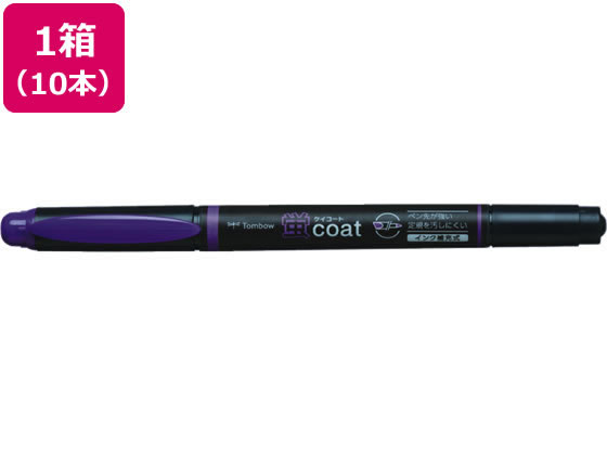 トンボ鉛筆 蛍コート 紫 10本 WA-TC97