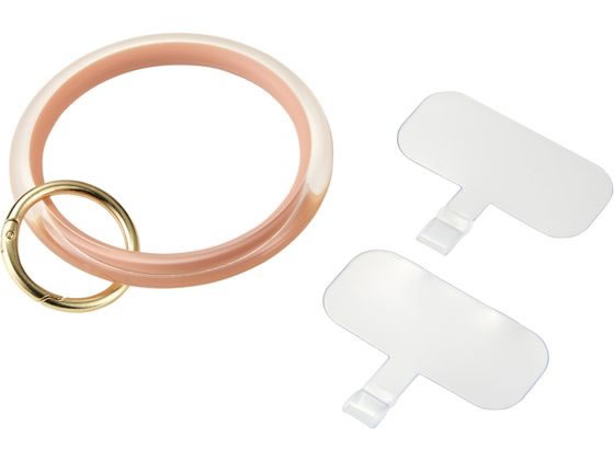 エレコム スマホ ハンドストラップ クリアタイプ 1口穴 ピンク P-STHCRPN エレコム スマホ ハンドストラップ クリアタイプ 1口穴 ピンク P-STHCRPN