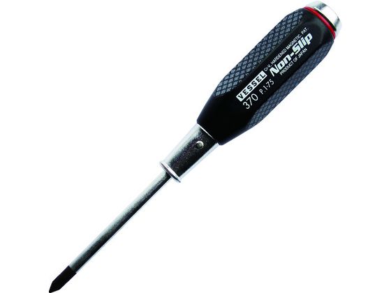 ベッセル ノンスリップ貫通ドライバー B370 +1×75 B-370-1-75