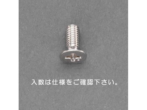 エスコ 皿頭小ねじ 真鍮 100本 M2×8mm EA949NU-203
