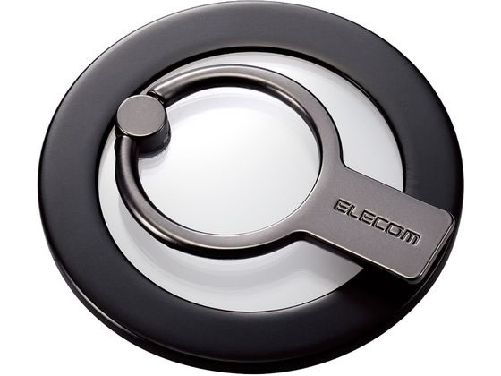 エレコム スマホリング マグネット クリアパーツ 黒 P-STRMKHICRBK エレコム スマホリング マグネット クリアパーツ 黒 P-STRMKHICRBK