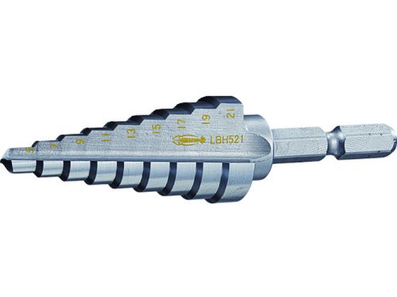 エビ ステージドリル ノンコーティング 5段 六角軸 4-12 LBH412A エビ ステージドリル ノンコーティング 5段 六角軸 4-12 LBH412A