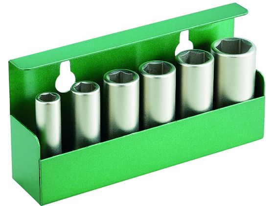 TONE インパクト用ロングソケットセット(壁掛式) 6pcs NV306 TONE インパクト用ロングソケットセット(壁掛式) 6pcs NV306
