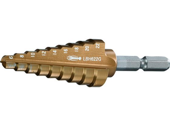 エビ ステージドリル コーティング 5段 六角軸 4-12 LBH412AG エビ ステージドリル コーティング 5段 六角軸 4-12 LBH412AG