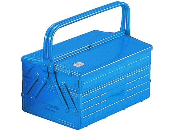 TRUSCO 2段式工具箱 352×220×289 ブルー GL-350-B