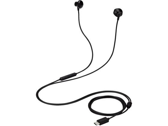 エレコム 有線イヤホン 1.2m Type-C ブラック EHP-DF10IMBK エレコム 有線イヤホン 1.2m Type-C ブラック EHP-DF10IMBK