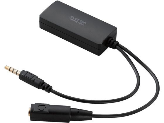 エレコム オーディオミキサー 4極 USB ブラック HSAD-GMMD20BK エレコム オーディオミキサー 4極 USB ブラック HSAD-GMMD20BK