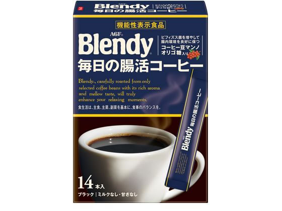AGF ブレンディ ブラック 毎日の腸活コーヒー 14本 AGF ブレンディ ブラック 毎日の腸活コーヒー 14本