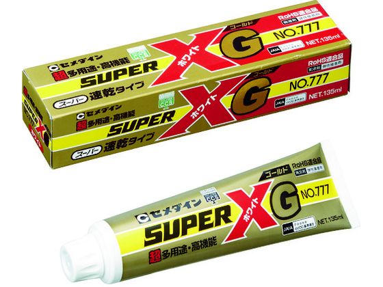 セメダイン スーパーXゴールドNo777速硬化 白 135ml AX-112 セメダイン スーパーXゴールドNo777速硬化 白 135ml AX-112