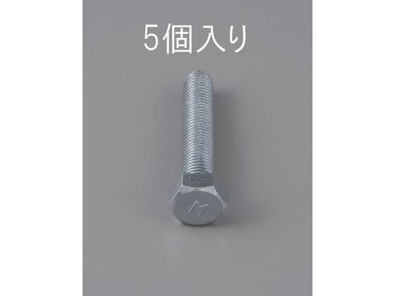 エスコ 六角頭全ねじボルト 細目 5本 M10×55mm