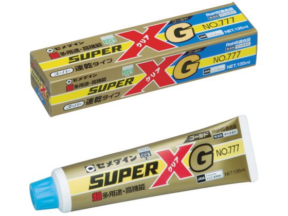 セメダイン スーパーXゴールドNo777速硬化 クリア 135ml AX-115