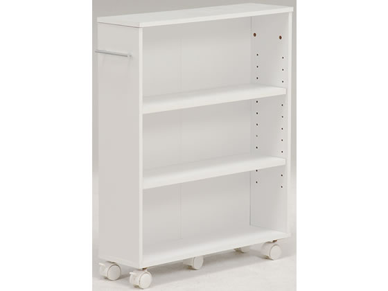 萩原 マガジンラック ホワイト 奥行16cm RCC-1021WH-S