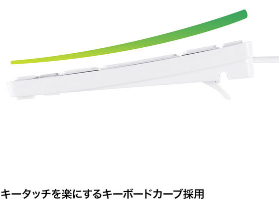 サンワサプライ USBスリムキーボード(テンキーなし・ホワイト) SKB