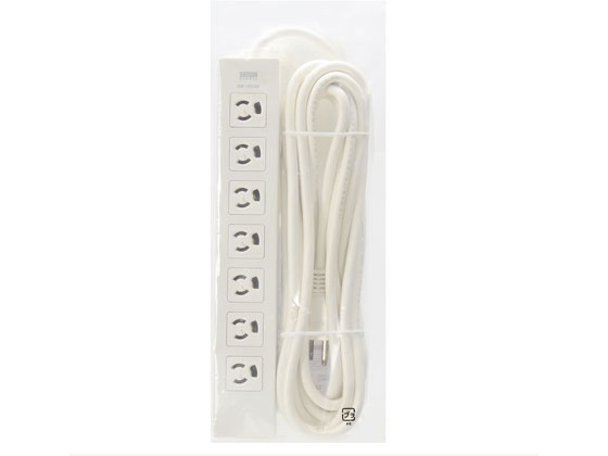 サンワサプライ 電源タップ(7個口・3P・5m) TAP-F37-5 サンワサプライ 電源タップ(7個口・3P・5m) TAP-F37-5