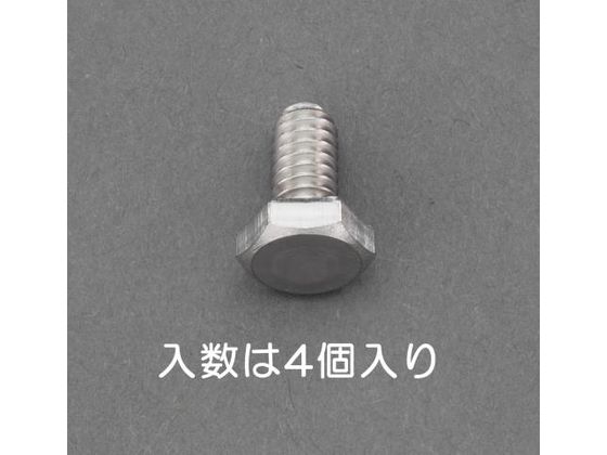 エスコ 六角頭ボルト ステンレス製 4本 UNC No10×1／2