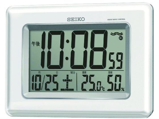 SEIKO 温湿度計付き掛置兼用電波時計 SQ424W SEIKO 温湿度計付き掛置兼用電波時計 SQ424W