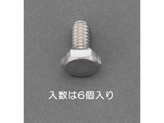 エスコ 六角頭ボルト ステンレス製 6本 W5／16×40mm