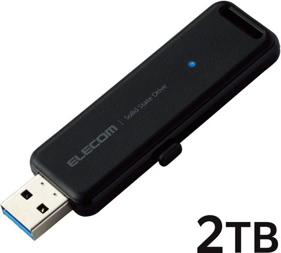 エレコム 外付けSSD 2TB USB3.2 ブラック ESD-EMB2000GBKが29,206円
