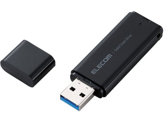 エレコム 外付けSSD 500GB キャップ式 ブラック ESD-EMC0500GBK エレコム 外付けSSD 500GB キャップ式 ブラック ESD-EMC0500GBK