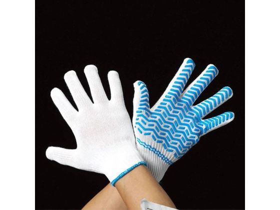 エスコ 手袋 ポリエステル・綿・滑り止め付 L EA354AC-8 エスコ 手袋 ポリエステル・綿・滑り止め付 L EA354AC-8