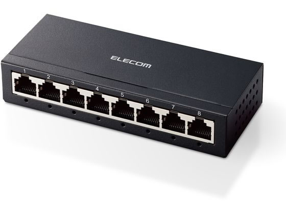 エレコム スイッチングハブ 8ポート EHC-G08MA-B