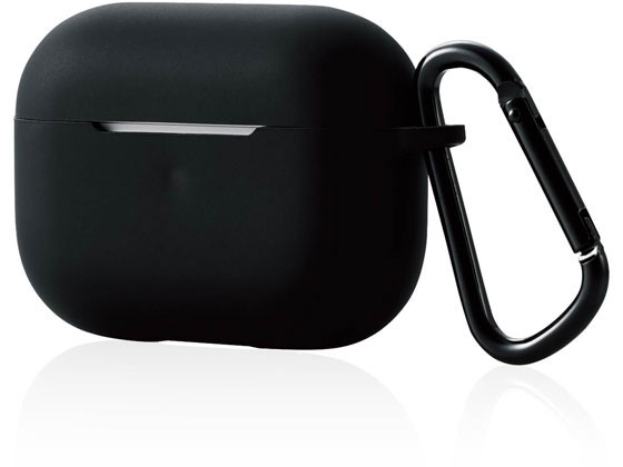 エレコム AirPods Pro用カラビナ付きシリコンケース AVA-AP2SCBK エレコム AirPods Pro用カラビナ付きシリコンケース AVA-AP2SCBK