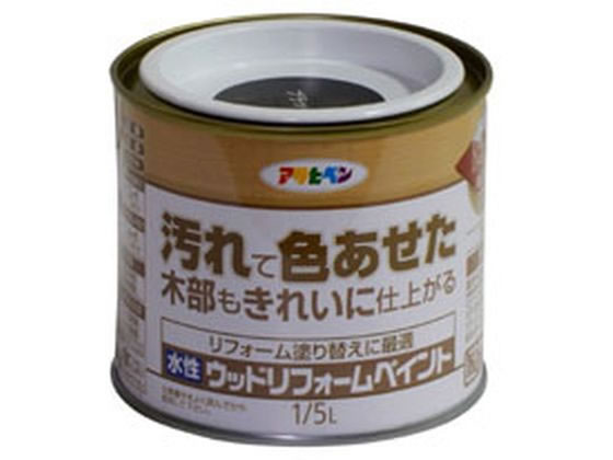 アサヒペン 水性ウッドリフォームペイント 1／5L ブラック