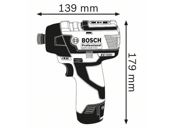 ボッシュ バッテリーインパクトドライバー 10.8V 本体のみ GDR10.8V