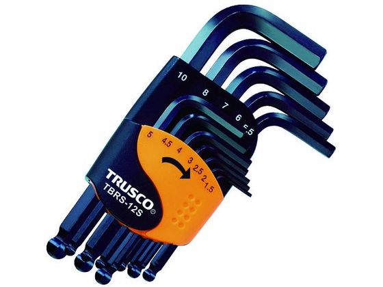 TRUSCO ボールポイント六角棒レンチセット ショートタイプ 12本組 TBRS-12S TRUSCO ボールポイント六角棒レンチセット ショートタイプ 12本組 TBRS-12S