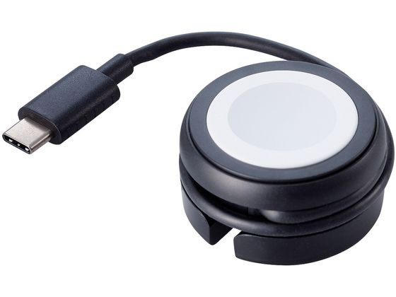エレコム Apple Watch磁気充電ケーブル 23cm 巻取り ブラック エレコム Apple Watch磁気充電ケーブル 23cm 巻取り ブラック