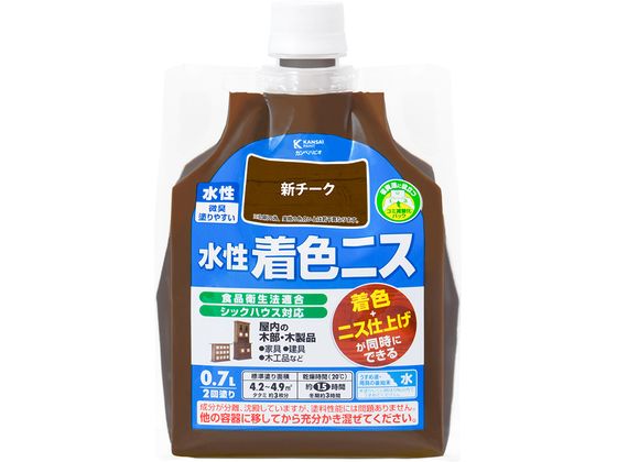 カンペハピオ 水性着色ニス 新チーク 0.7L カンペハピオ 水性着色ニス 新チーク 0.7L