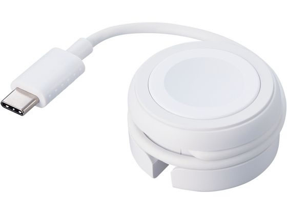 エレコム Apple Watch磁気充電ケーブル 23cm 巻取り ホワイト エレコム Apple Watch磁気充電ケーブル 23cm 巻取り ホワイト