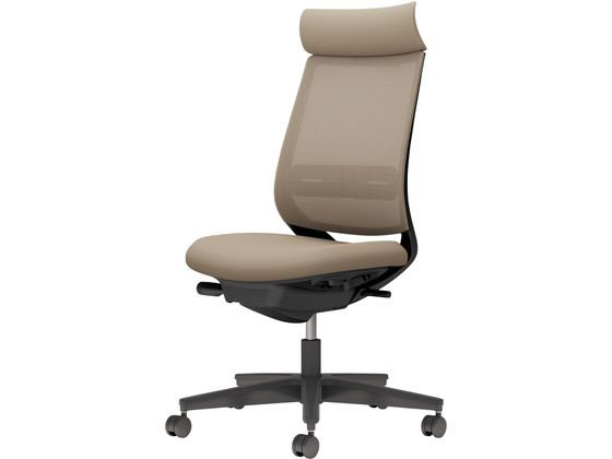 コクヨ チェア ミトラ2 肘無 ランバー付 ソフトベージュ ポリウレタン巻き