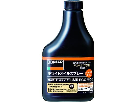 TRUSCO αホワイトオイルノンガスタイプ 替ボトル 350ml ECO-WO-C